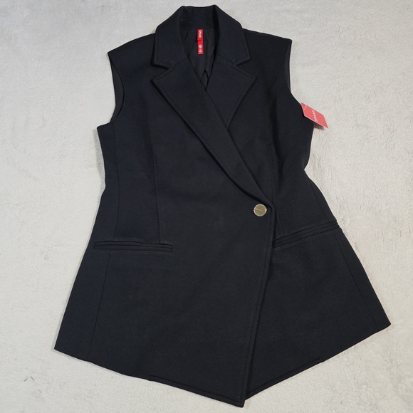 Spanx Perfect ponte vest dress minimalist preppy black sz XS - Picture 3 of 10